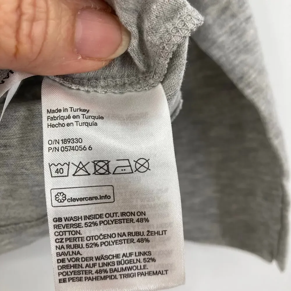 H&M Paw Patrol Long Sleeve Graphic Gray Tee Toddler 2T NEW